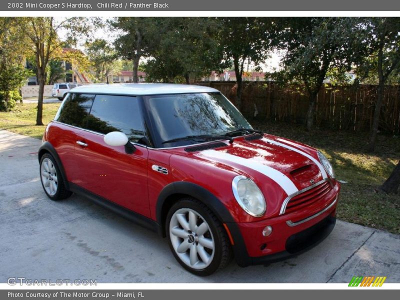Chili Red / Panther Black 2002 Mini Cooper S Hardtop
