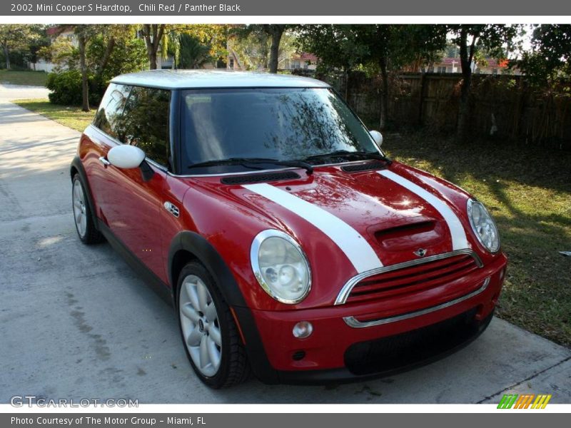 Chili Red / Panther Black 2002 Mini Cooper S Hardtop
