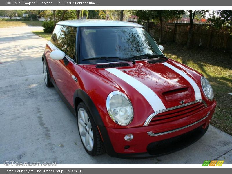 Chili Red / Panther Black 2002 Mini Cooper S Hardtop