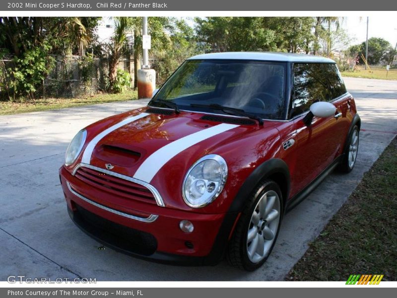 Chili Red / Panther Black 2002 Mini Cooper S Hardtop