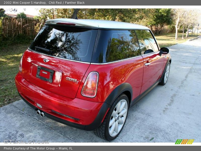 Chili Red / Panther Black 2002 Mini Cooper S Hardtop