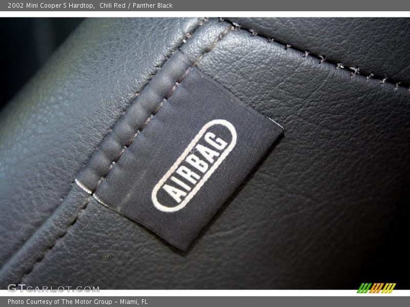 Chili Red / Panther Black 2002 Mini Cooper S Hardtop