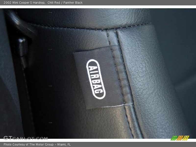 Chili Red / Panther Black 2002 Mini Cooper S Hardtop