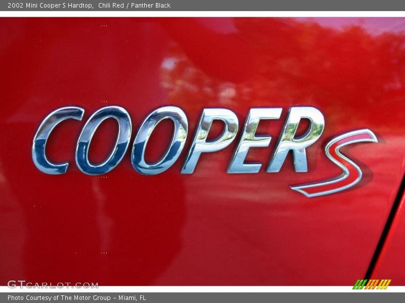 Chili Red / Panther Black 2002 Mini Cooper S Hardtop