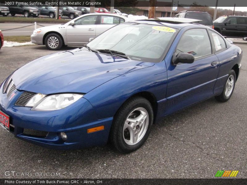 Electric Blue Metallic / Graphite 2003 Pontiac Sunfire