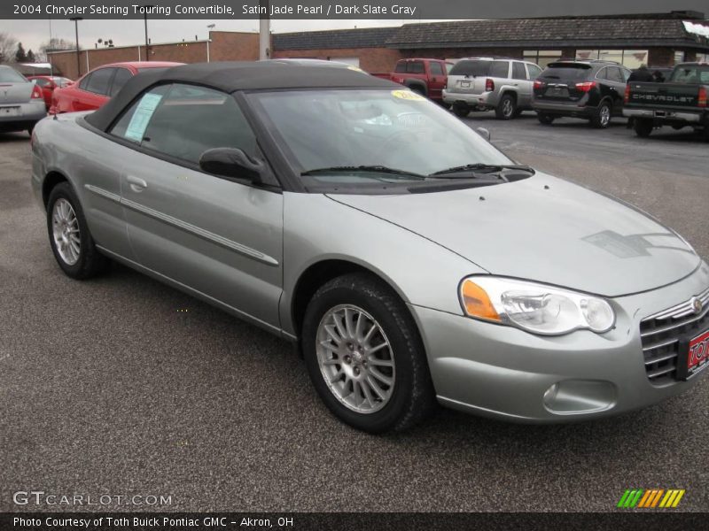 Satin Jade Pearl / Dark Slate Gray 2004 Chrysler Sebring Touring Convertible