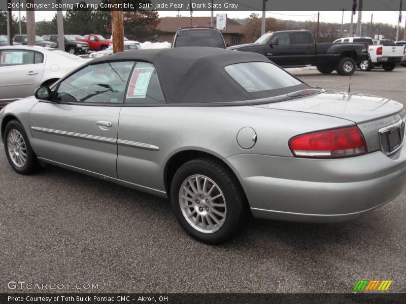 Satin Jade Pearl / Dark Slate Gray 2004 Chrysler Sebring Touring Convertible