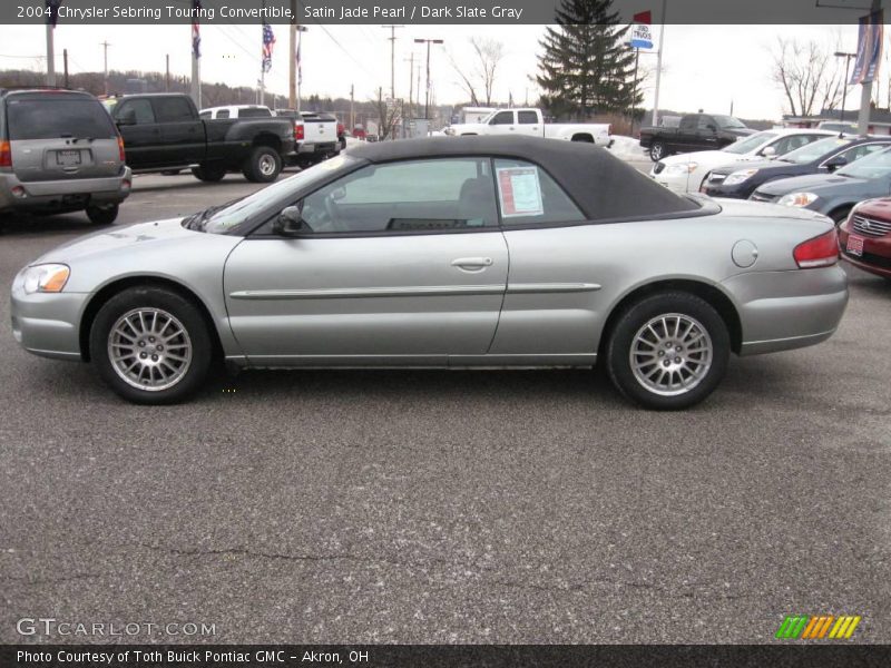 Satin Jade Pearl / Dark Slate Gray 2004 Chrysler Sebring Touring Convertible