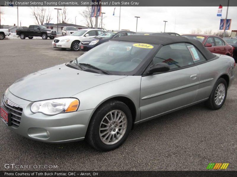 Satin Jade Pearl / Dark Slate Gray 2004 Chrysler Sebring Touring Convertible
