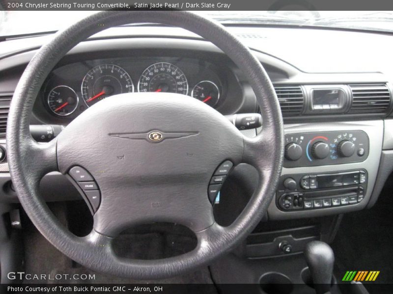Satin Jade Pearl / Dark Slate Gray 2004 Chrysler Sebring Touring Convertible