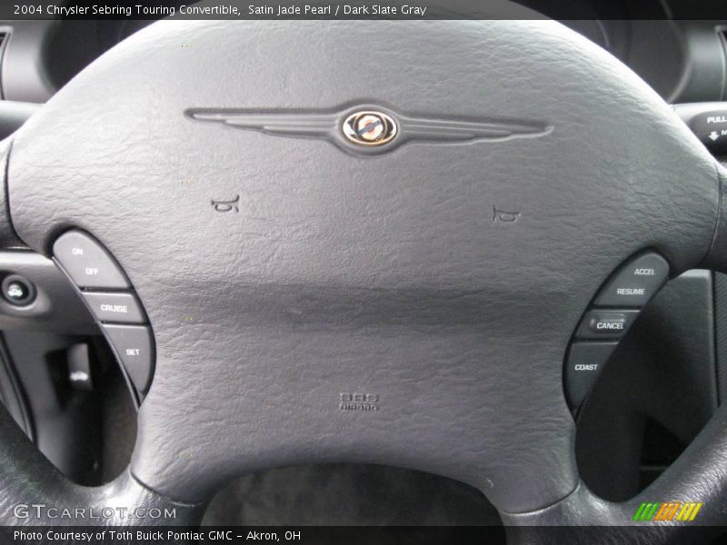 Satin Jade Pearl / Dark Slate Gray 2004 Chrysler Sebring Touring Convertible