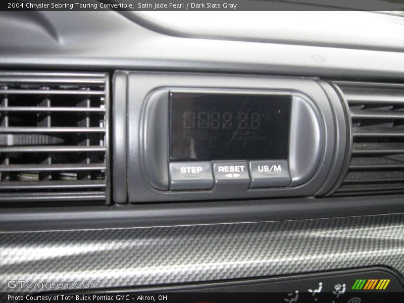 Satin Jade Pearl / Dark Slate Gray 2004 Chrysler Sebring Touring Convertible