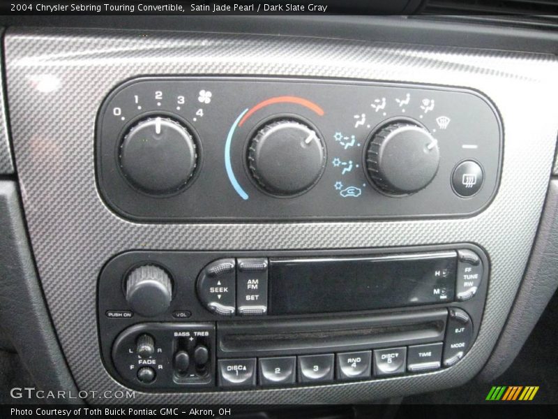 Satin Jade Pearl / Dark Slate Gray 2004 Chrysler Sebring Touring Convertible