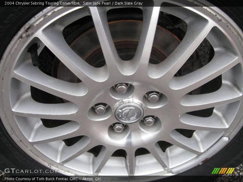 Satin Jade Pearl / Dark Slate Gray 2004 Chrysler Sebring Touring Convertible