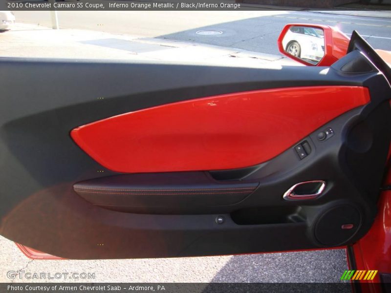 Inferno Orange Metallic / Black/Inferno Orange 2010 Chevrolet Camaro SS Coupe