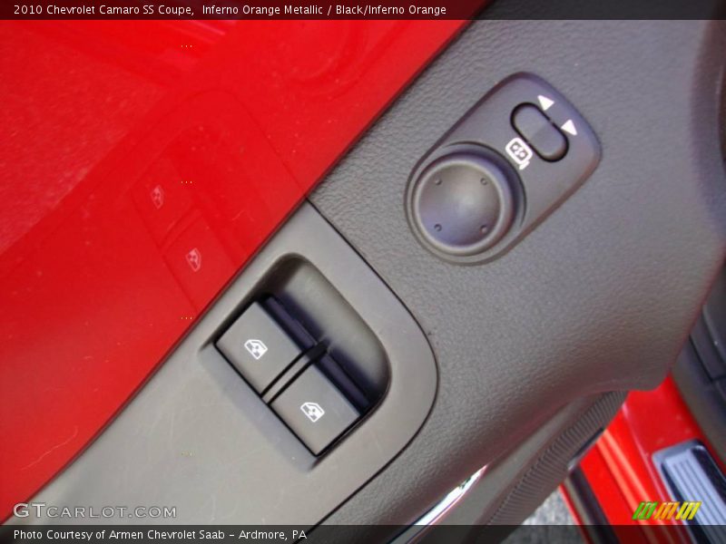 Inferno Orange Metallic / Black/Inferno Orange 2010 Chevrolet Camaro SS Coupe