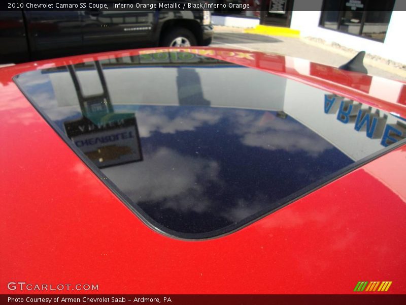 Inferno Orange Metallic / Black/Inferno Orange 2010 Chevrolet Camaro SS Coupe