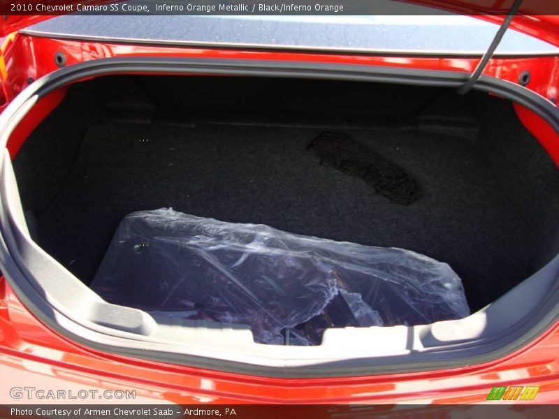 Inferno Orange Metallic / Black/Inferno Orange 2010 Chevrolet Camaro SS Coupe