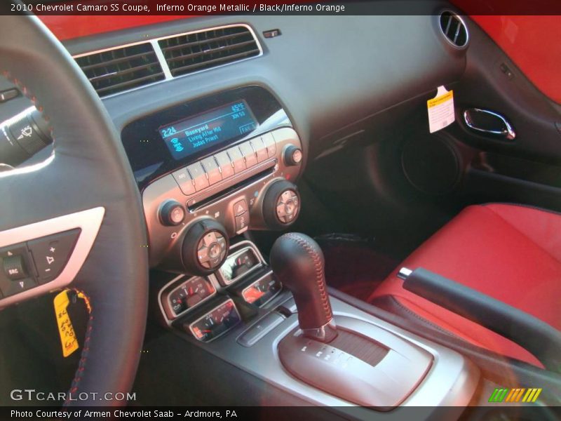 Inferno Orange Metallic / Black/Inferno Orange 2010 Chevrolet Camaro SS Coupe