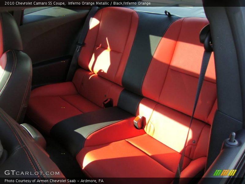 Inferno Orange Metallic / Black/Inferno Orange 2010 Chevrolet Camaro SS Coupe