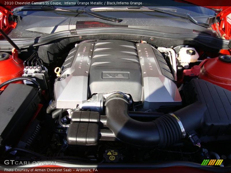 Inferno Orange Metallic / Black/Inferno Orange 2010 Chevrolet Camaro SS Coupe