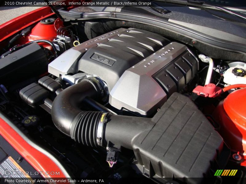 Inferno Orange Metallic / Black/Inferno Orange 2010 Chevrolet Camaro SS Coupe