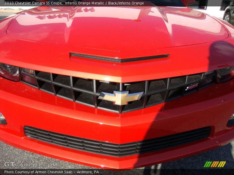 Inferno Orange Metallic / Black/Inferno Orange 2010 Chevrolet Camaro SS Coupe