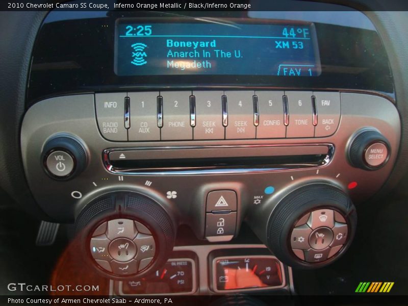 Inferno Orange Metallic / Black/Inferno Orange 2010 Chevrolet Camaro SS Coupe