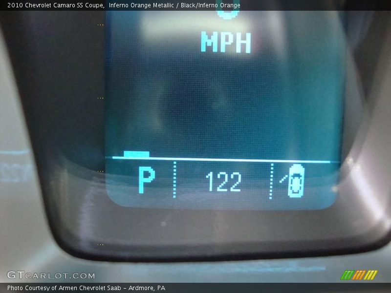 Inferno Orange Metallic / Black/Inferno Orange 2010 Chevrolet Camaro SS Coupe