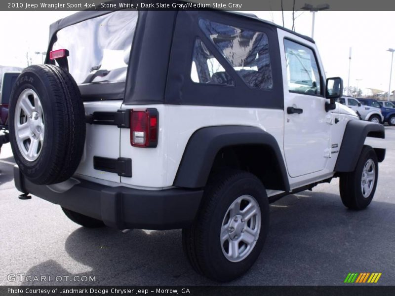 Stone White / Dark Slate Gray/Medium Slate Gray 2010 Jeep Wrangler Sport 4x4