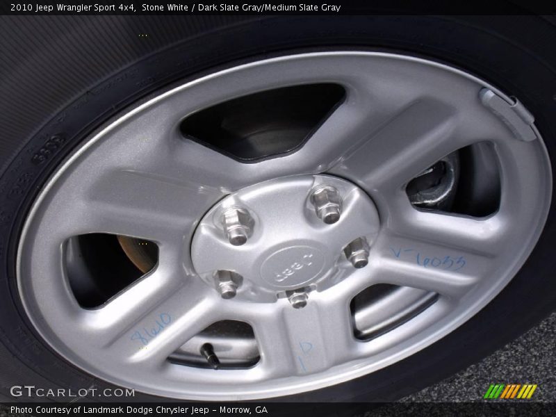Stone White / Dark Slate Gray/Medium Slate Gray 2010 Jeep Wrangler Sport 4x4