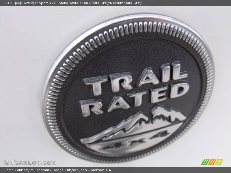 Stone White / Dark Slate Gray/Medium Slate Gray 2010 Jeep Wrangler Sport 4x4