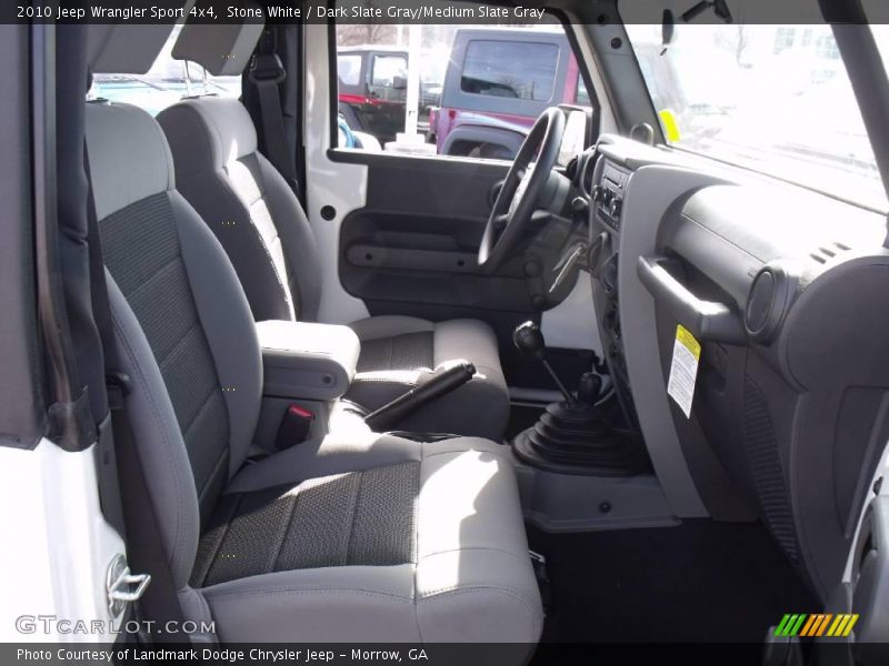 Stone White / Dark Slate Gray/Medium Slate Gray 2010 Jeep Wrangler Sport 4x4