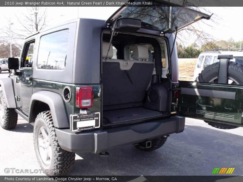 Natural Green Pearl / Dark Khaki/Medium Khaki 2010 Jeep Wrangler Rubicon 4x4
