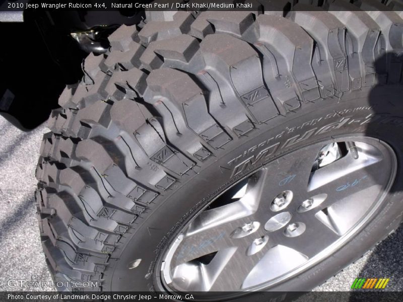 Natural Green Pearl / Dark Khaki/Medium Khaki 2010 Jeep Wrangler Rubicon 4x4