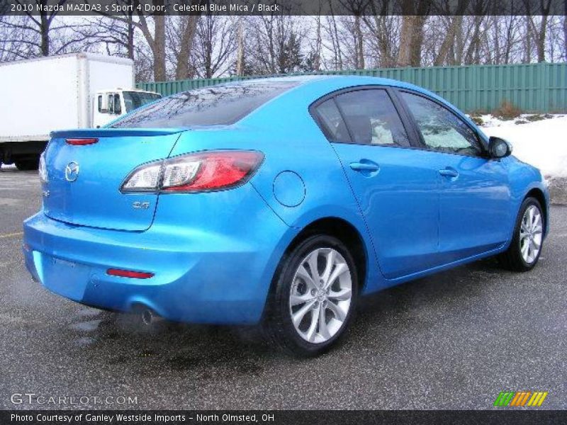 Celestial Blue Mica / Black 2010 Mazda MAZDA3 s Sport 4 Door