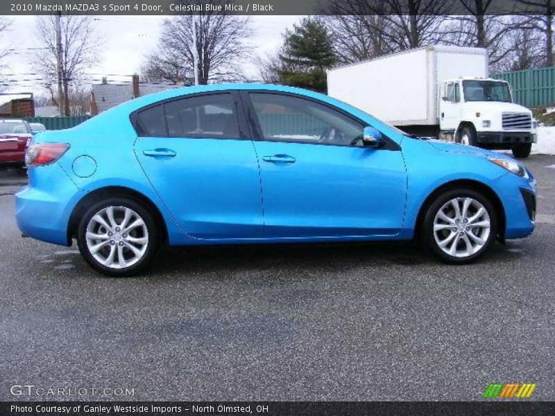 Celestial Blue Mica / Black 2010 Mazda MAZDA3 s Sport 4 Door