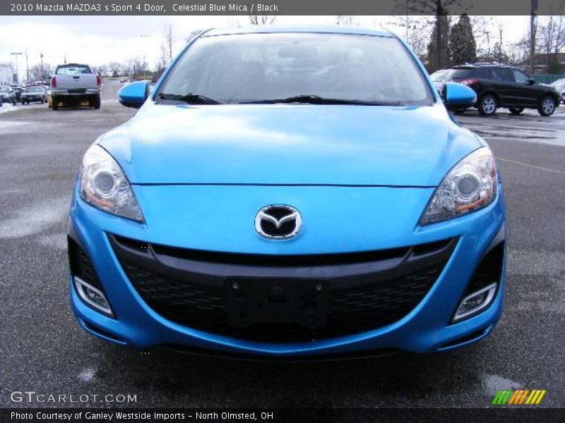 Celestial Blue Mica / Black 2010 Mazda MAZDA3 s Sport 4 Door
