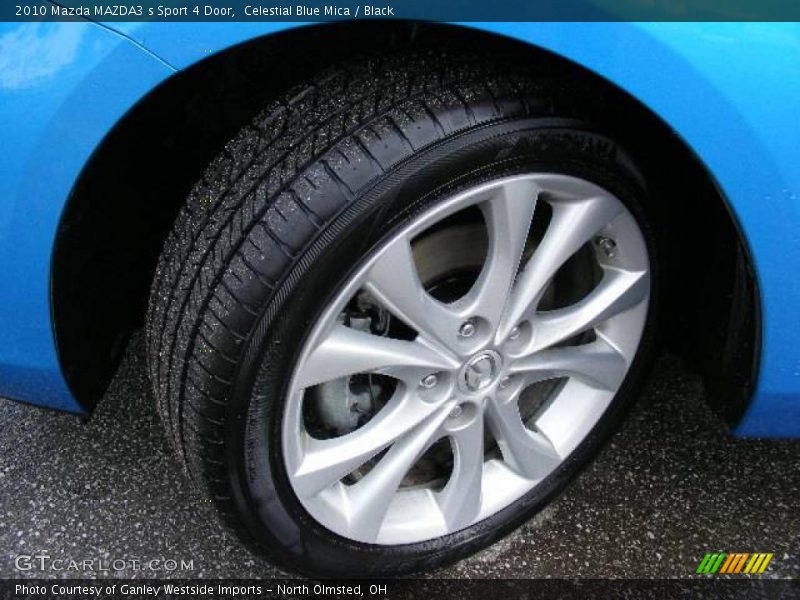 Celestial Blue Mica / Black 2010 Mazda MAZDA3 s Sport 4 Door