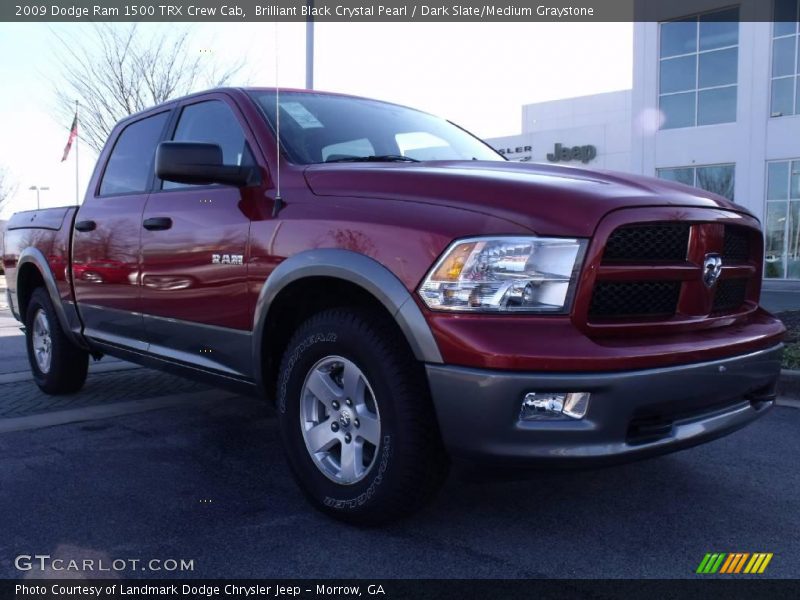 Brilliant Black Crystal Pearl / Dark Slate/Medium Graystone 2009 Dodge Ram 1500 TRX Crew Cab