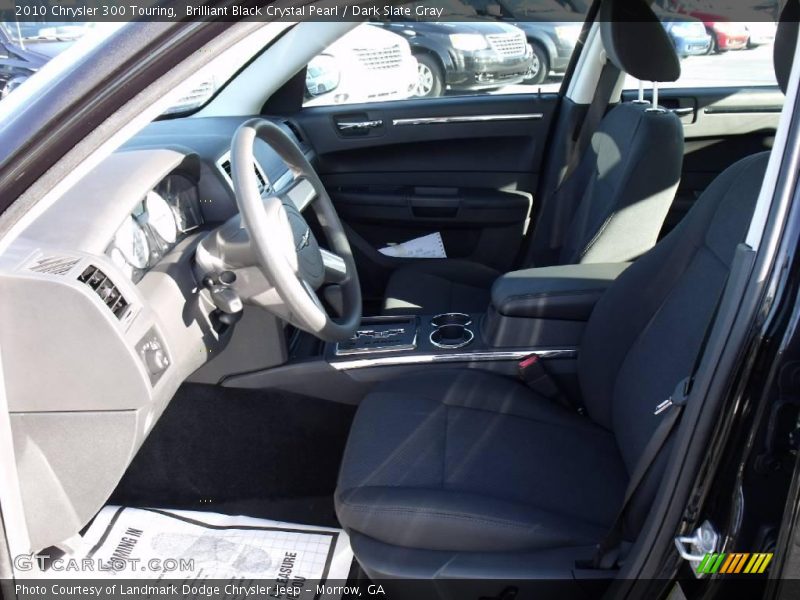 Brilliant Black Crystal Pearl / Dark Slate Gray 2010 Chrysler 300 Touring