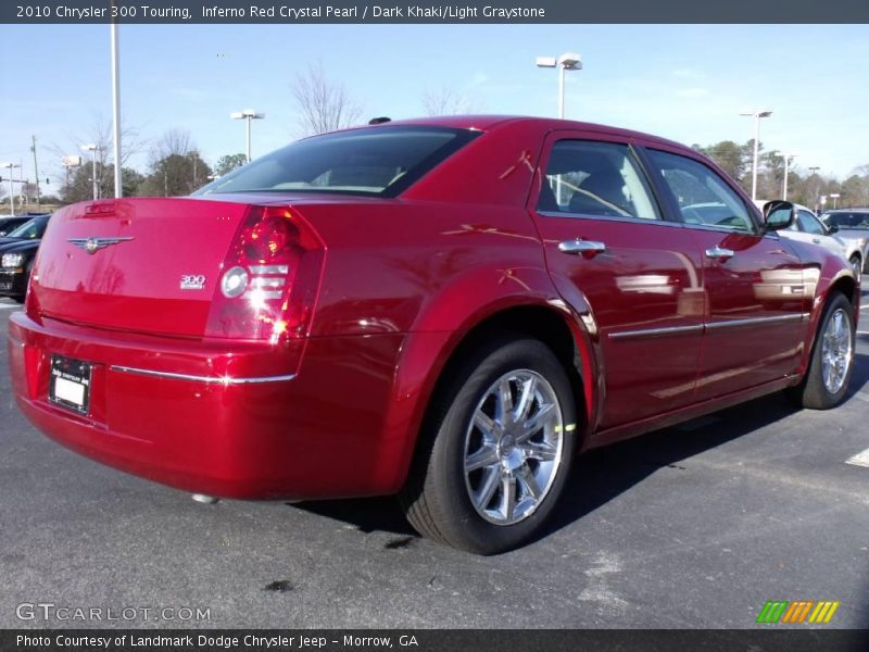Inferno Red Crystal Pearl / Dark Khaki/Light Graystone 2010 Chrysler 300 Touring