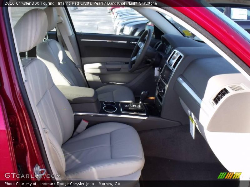 Inferno Red Crystal Pearl / Dark Khaki/Light Graystone 2010 Chrysler 300 Touring