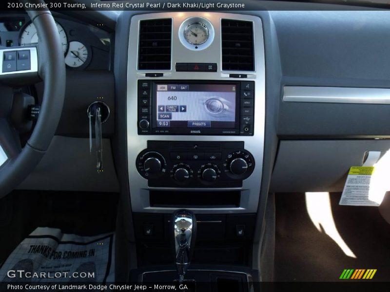 Inferno Red Crystal Pearl / Dark Khaki/Light Graystone 2010 Chrysler 300 Touring