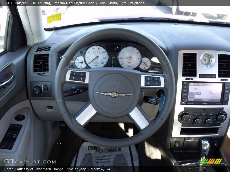 Inferno Red Crystal Pearl / Dark Khaki/Light Graystone 2010 Chrysler 300 Touring