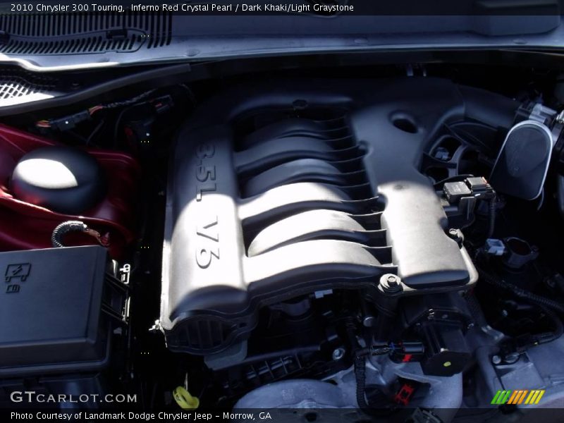 Inferno Red Crystal Pearl / Dark Khaki/Light Graystone 2010 Chrysler 300 Touring