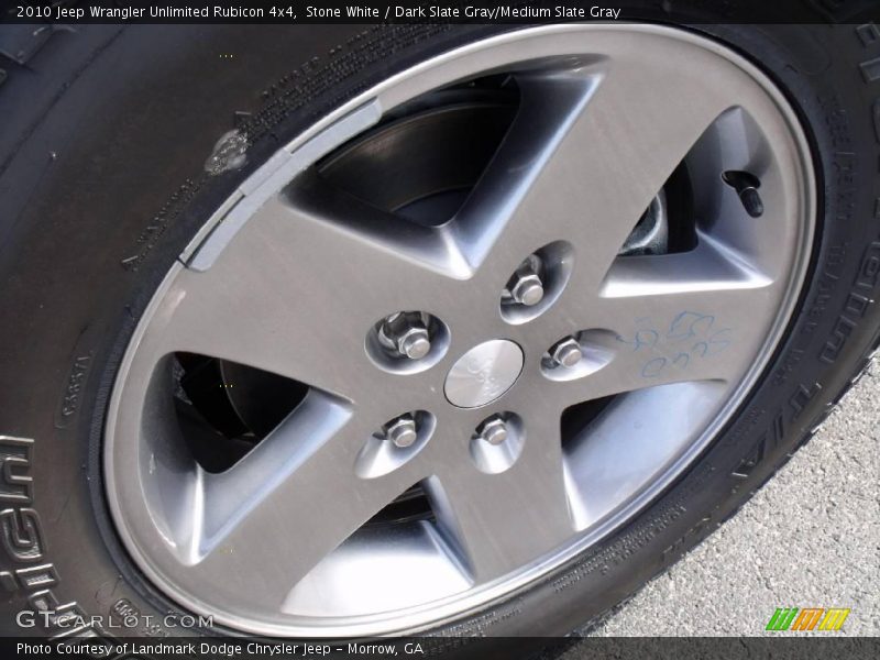 Stone White / Dark Slate Gray/Medium Slate Gray 2010 Jeep Wrangler Unlimited Rubicon 4x4