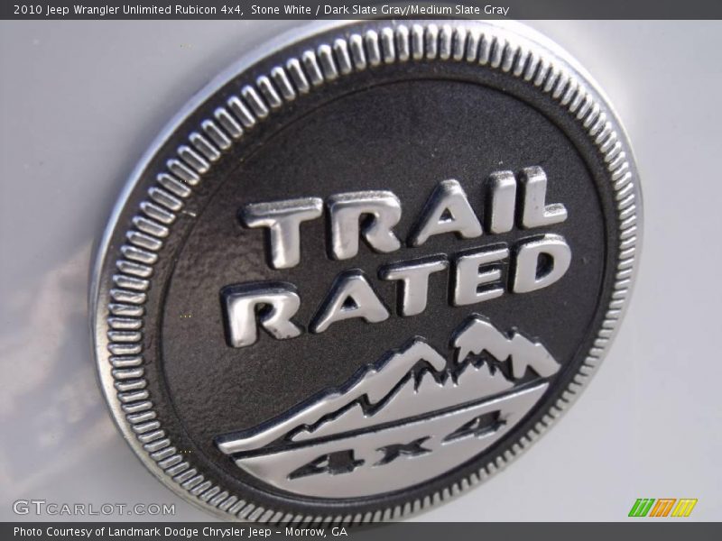 Stone White / Dark Slate Gray/Medium Slate Gray 2010 Jeep Wrangler Unlimited Rubicon 4x4