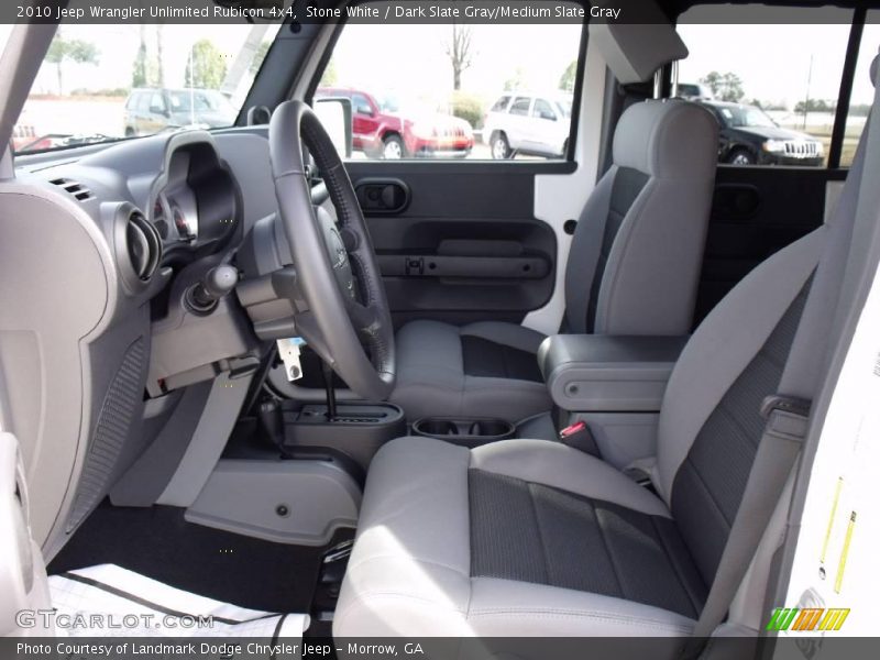 Stone White / Dark Slate Gray/Medium Slate Gray 2010 Jeep Wrangler Unlimited Rubicon 4x4