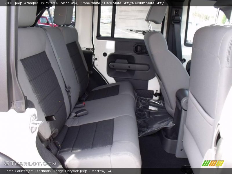 Stone White / Dark Slate Gray/Medium Slate Gray 2010 Jeep Wrangler Unlimited Rubicon 4x4